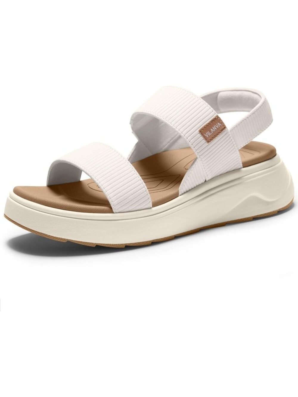 🆕Women's White Platform Sandals with Arch Support for Relief Comfortable